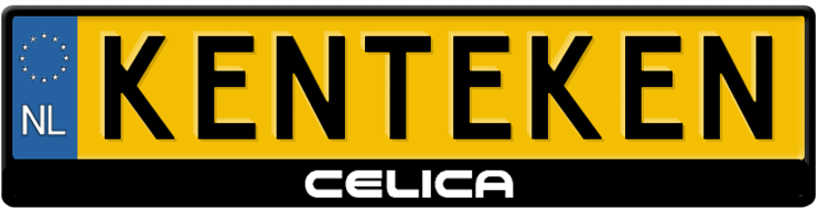 Celica logo kentekenplaathouder