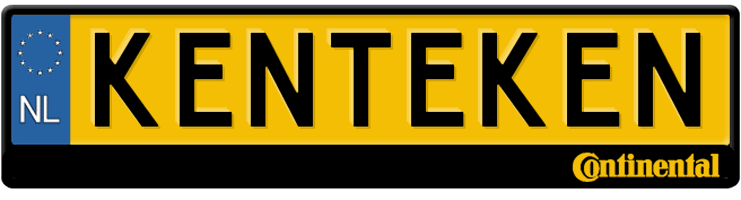 Continental Tyres logo kentekenplaathouder