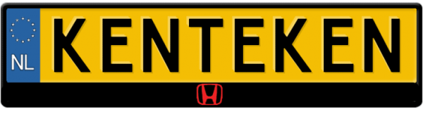 Honda logo midden kentekenplaathouder