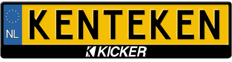 Kicker Logo kentekenplaathouder