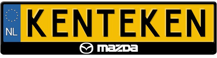 Mazda 3D kentekenplaathouder