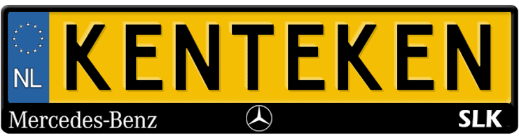 Mercedes SLK kentekenplaathouder