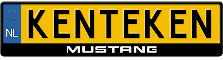 Mustang logo kentekenplaathouder