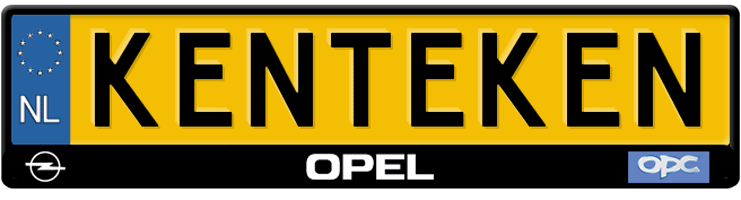 Opel OPC line kentekenplaathouder
