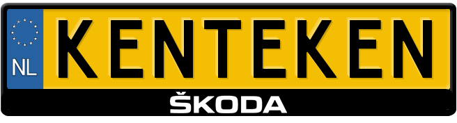 Skoda logo kentekenplaathouder